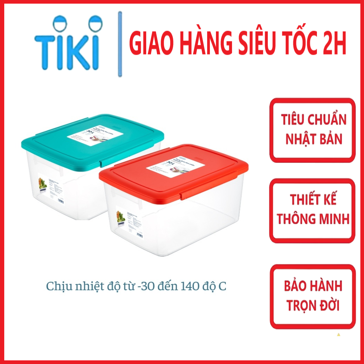 Thùng Đựng Thực Phẩm Hokkaido 10L-18L-30L Chính Hãng Inochi