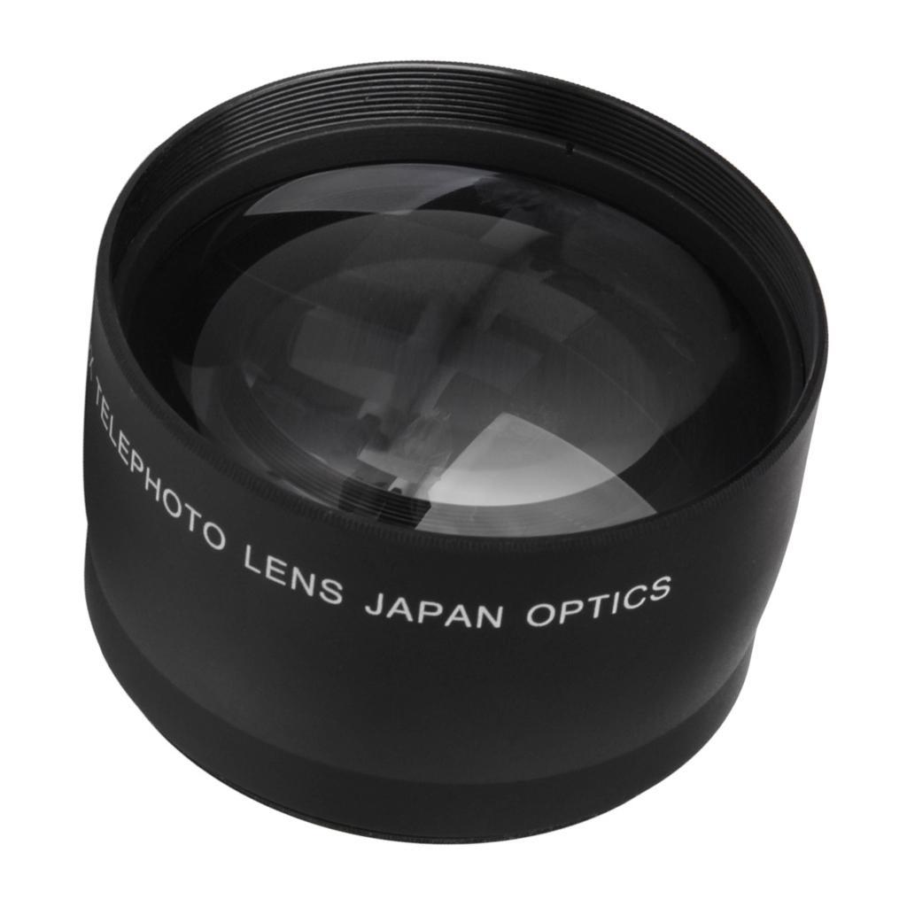 52mm 2X Telephoto Lens Teleconverter for Canon Nikon Sony Pentax DSLR Camera