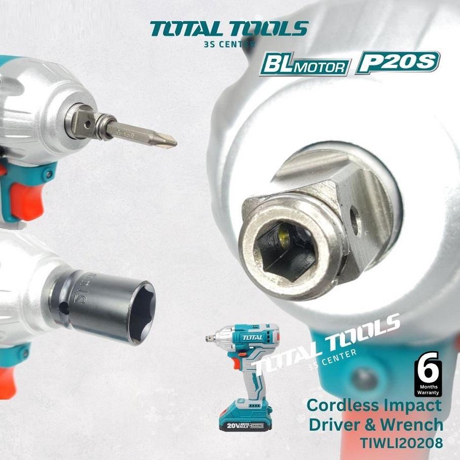 MÁY BẮN BU LÔNG PIN 20V TOTAL TIWLI20208 - HÀNG CHÍNH HÃNG