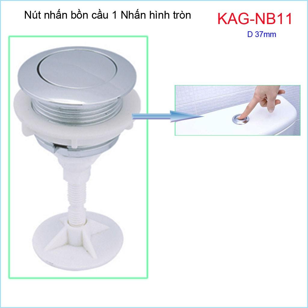 Nút nhấn xả bồn cầu, nút nhấn cầu xả 1 nhấn Kace KAG-NB11