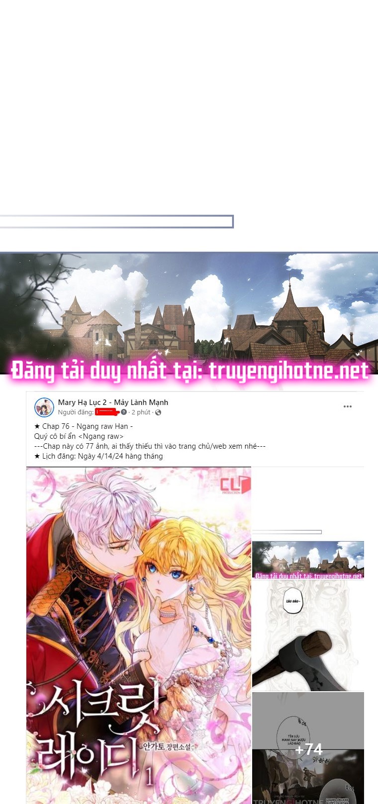quý cô bí ẩn - secret lady chapter 76.1 1
