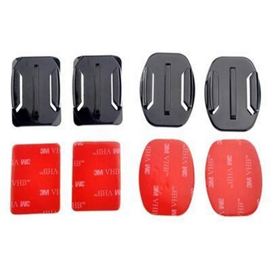 Bộ 4 tấm dán + Đế gài máy: 2 Tấm phẳng, 2 tấm cong