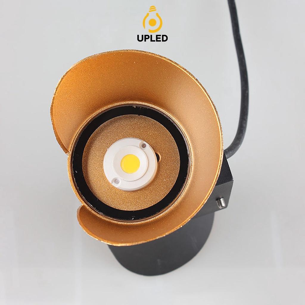 Đèn tường hắt sáng 2 đầu ngoài trời UPLED chóa vàng hợp kim nhôm sơn tĩnh điện chống nước