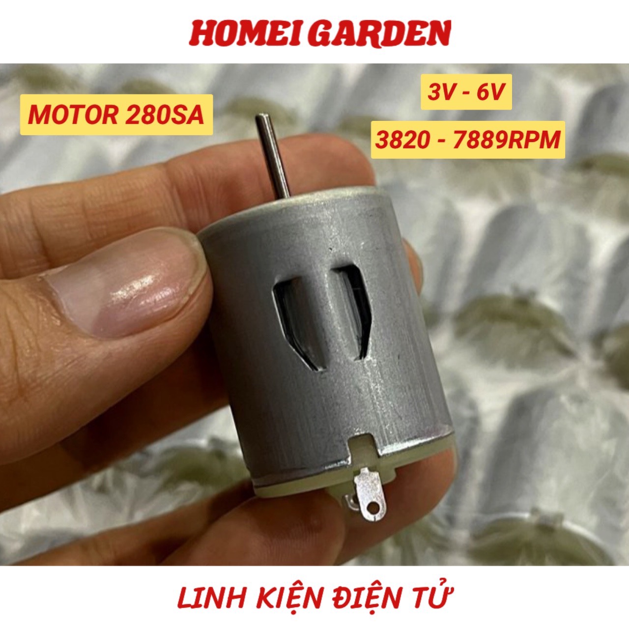 Motor 280 3V - 6V mới 100% có chổi than chất lượng cao 3820 - 7889 RPM - HM0112