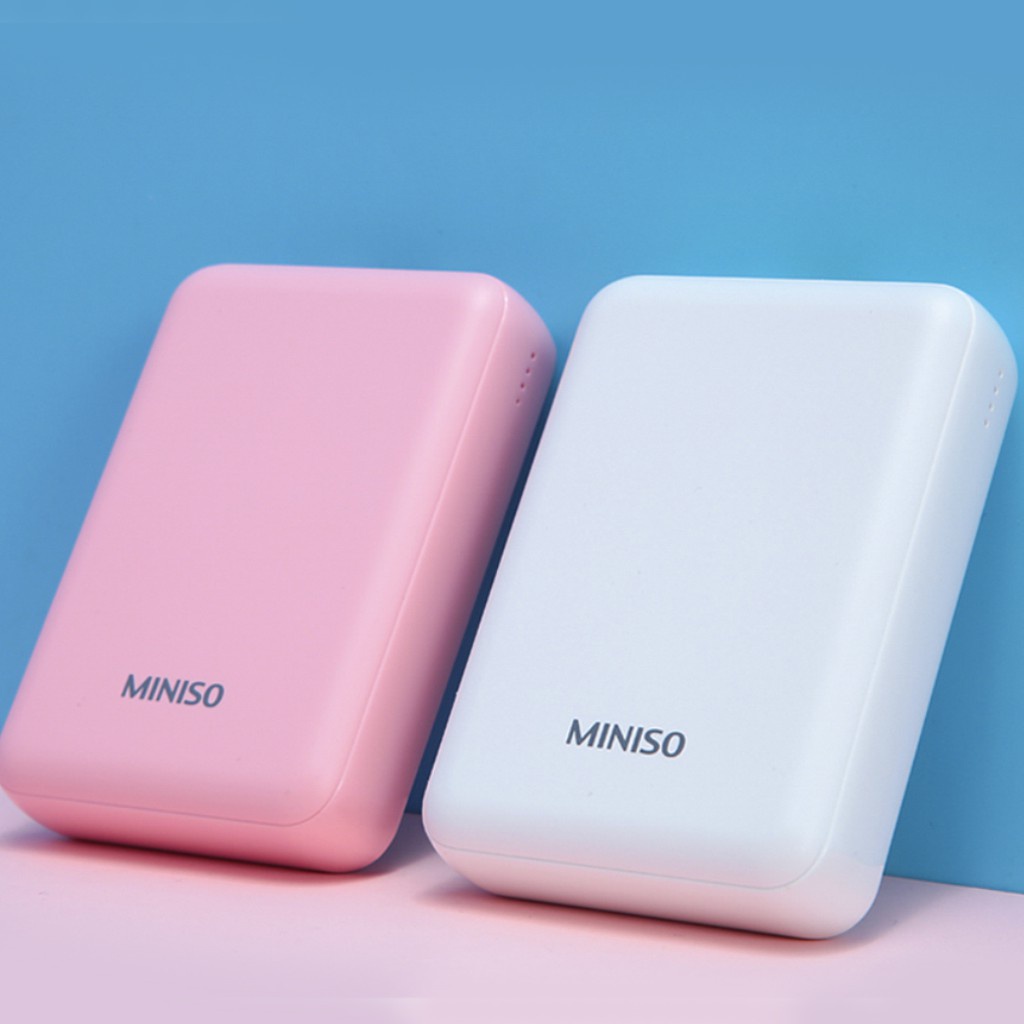 Sạc dự phòng nhỏ gọn Miniso chính hãng 10000mAh (Nhiều màu) - Hàng chính hãng