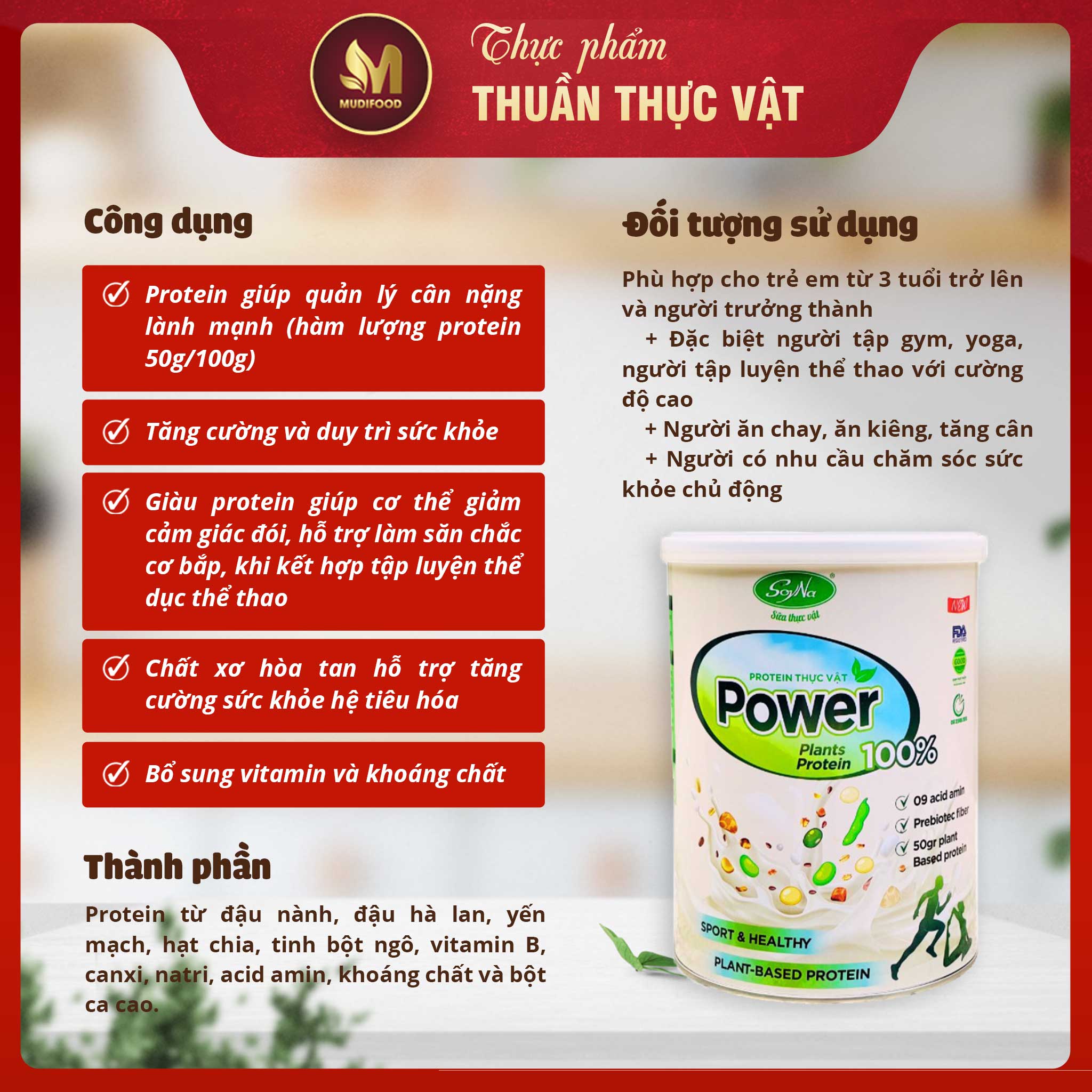 Combo Sữa Hạt - Power 400g Soyna, Tặng 2 Ly Thủy Tinh Có Vạch Chia ml