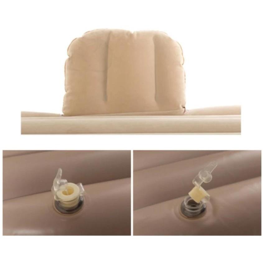 Nệm hơi ô tô cao cấp mặt nhung, phù hợp cả xe 4 và 7 chỗ