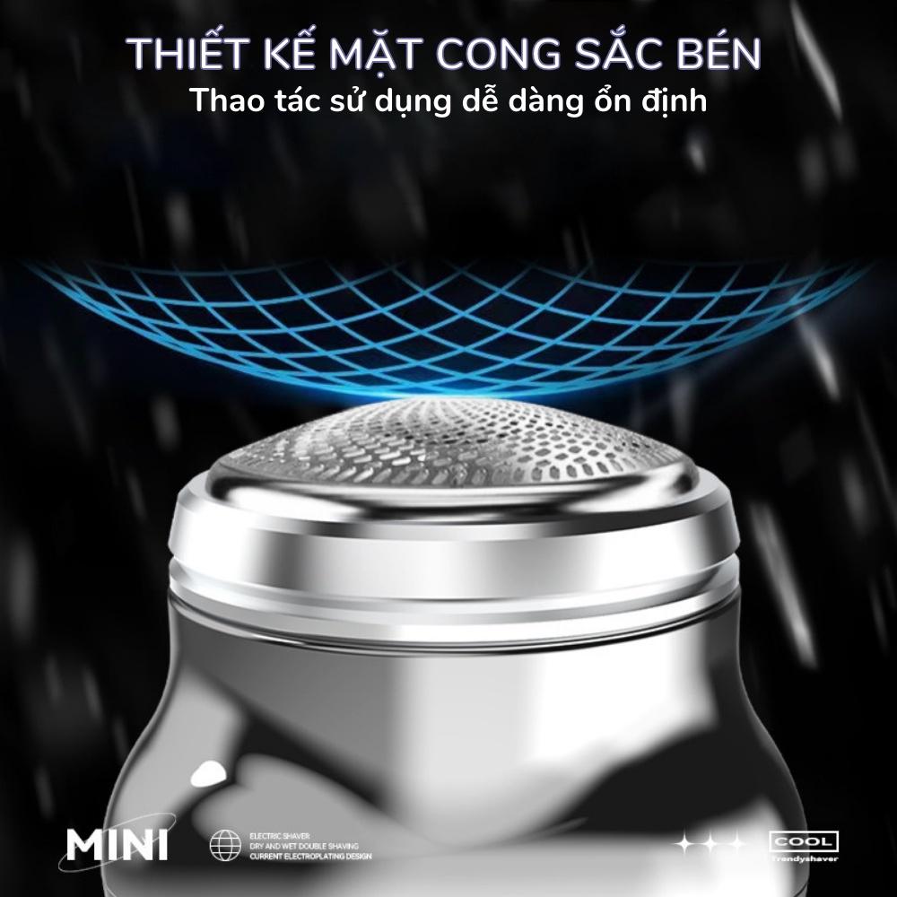 Máy cạo râu mini nam bỏ túi sạc pin SHK-888, thiết kế nhỏ gọn sang trọng,chất liệu cao cấp chống nước, bảo hành 12 tháng