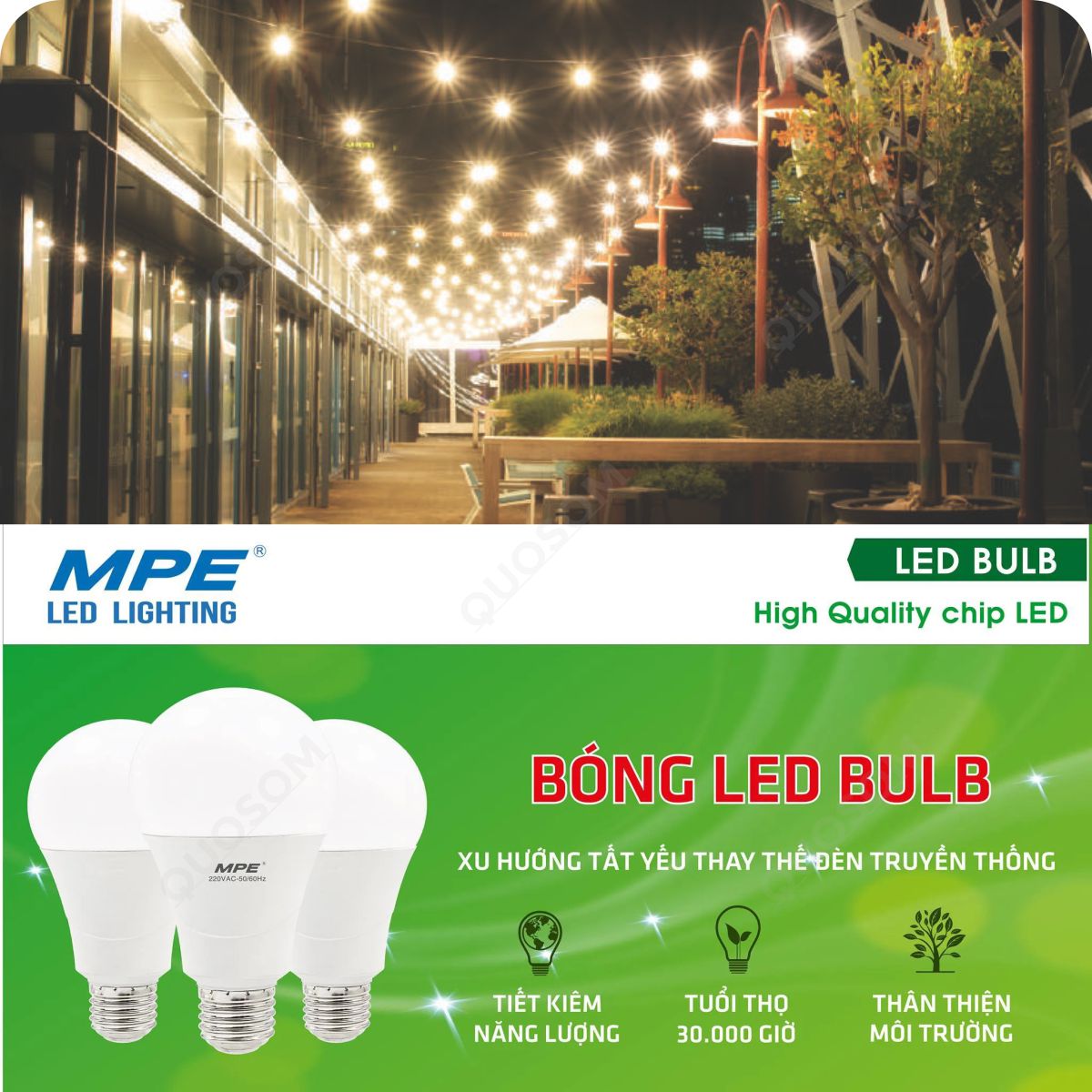 Bóng đèn LED Bulb MPE LBD E27 - Tiết kiệm điện, Tiêu chuẩn Châu Âu, Thương hiệu Việt Nam - Hàng Chính Hãng