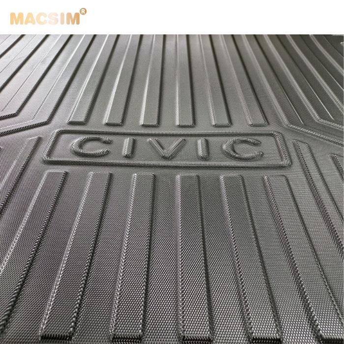 Lót cốp xe ô tô Civic 2011-2015 chất liệu TPV thương hiệu Macsim màu đen hàng loại 2