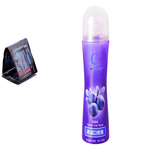 Gel bôi trơn trái cây + bao cao su power men