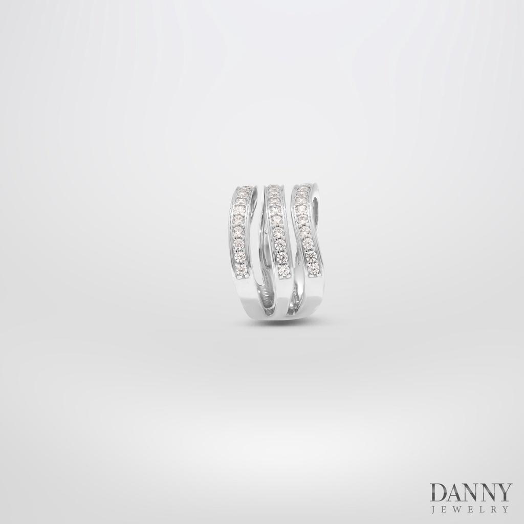 Nhẫn Nữ Danny Jewelry Bạc 925 Đính Đá CZ Xi Rhodium/Vàng Hồng N0079