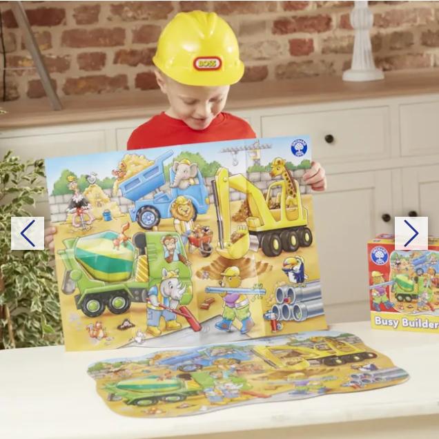 Bộ xếp hình Busy Builders Jigsaw Puzzle - Orchard Toys giúp trẻ tiếp thu kiến thức thực tế, quan sát