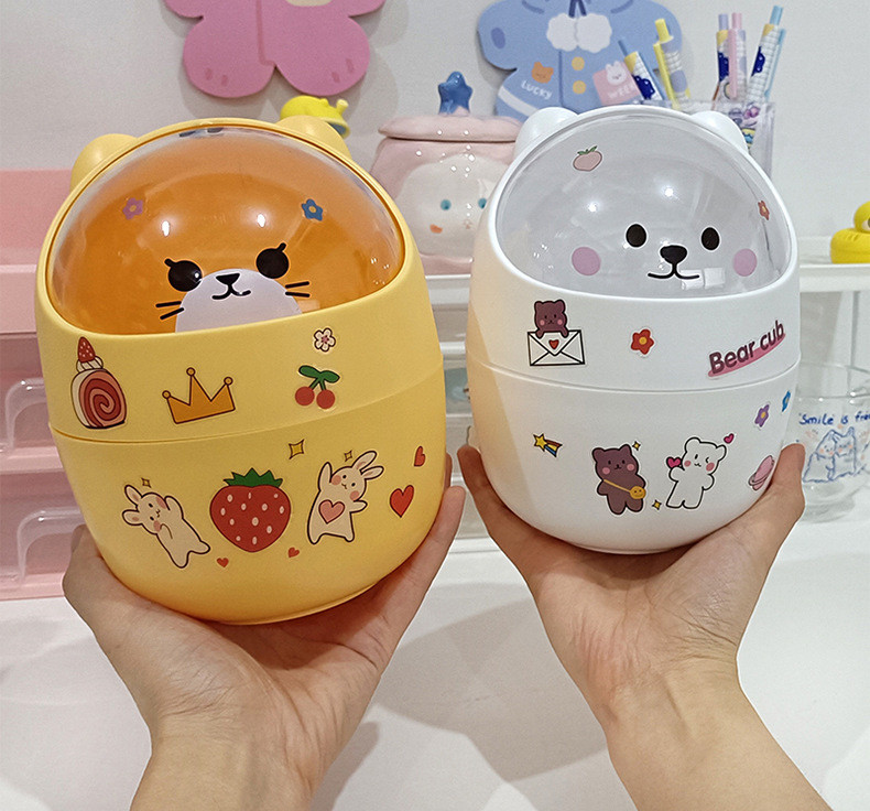 Thùng rác để bàn mini hình thú
