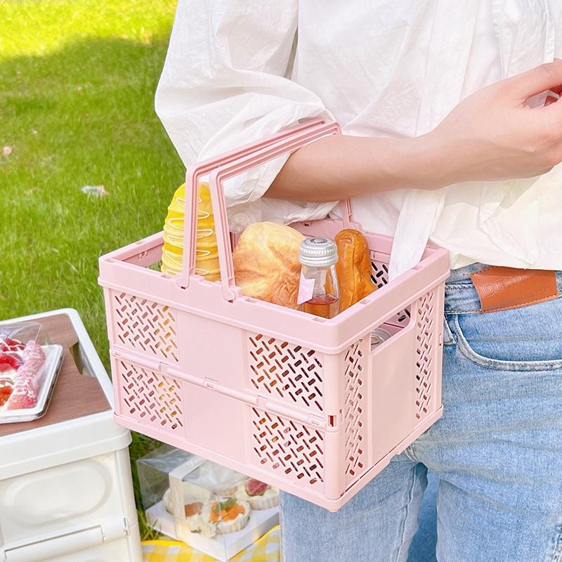 Giỏ Đựng Đồ Bằng Nhựa Đa Năng Có Thể Gấp Gọn Tiện Dụng