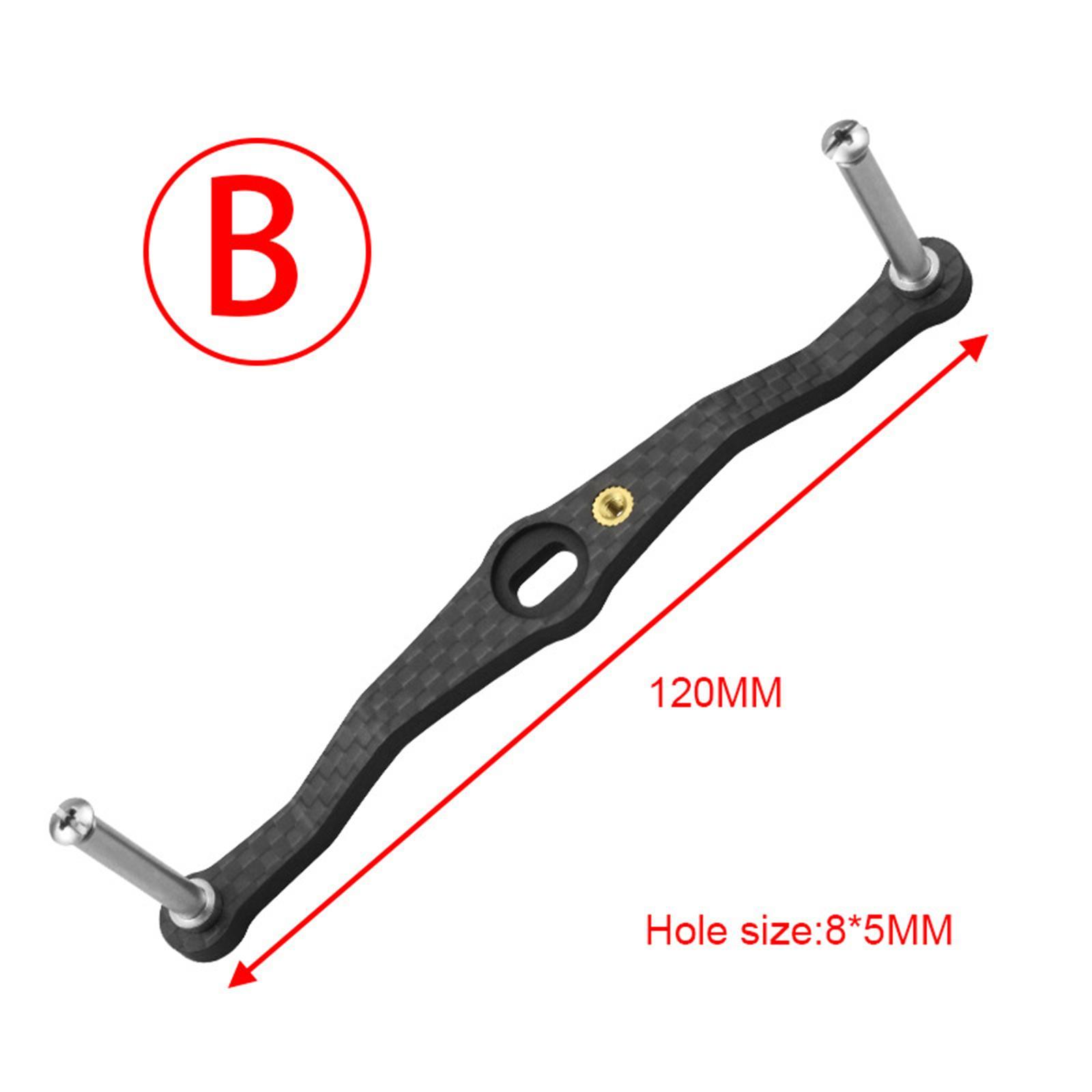 Carbon Baitcasting Reel Handle Left Right Handle Crank Accessory for Casting Reel