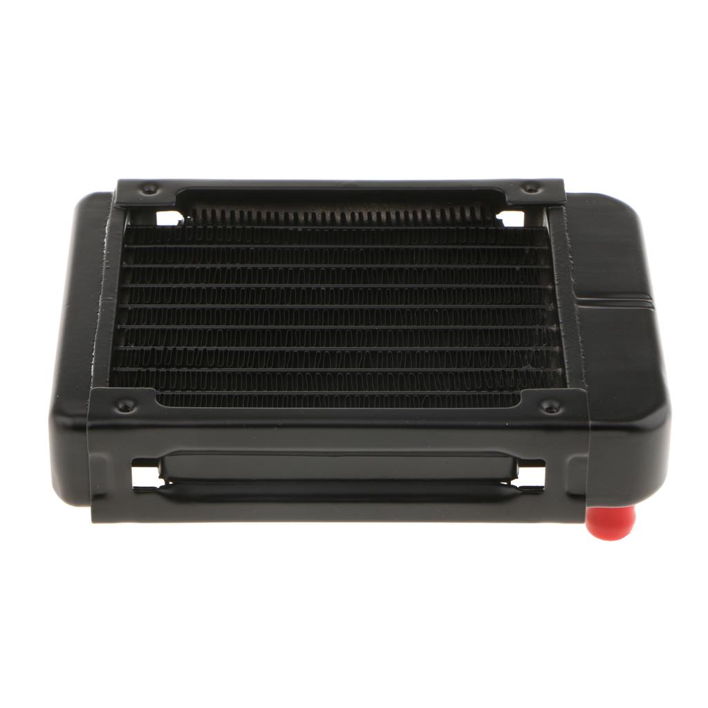 Aluminum Computer CPU 10 Pipes Water Cooling Radiator System 120mm