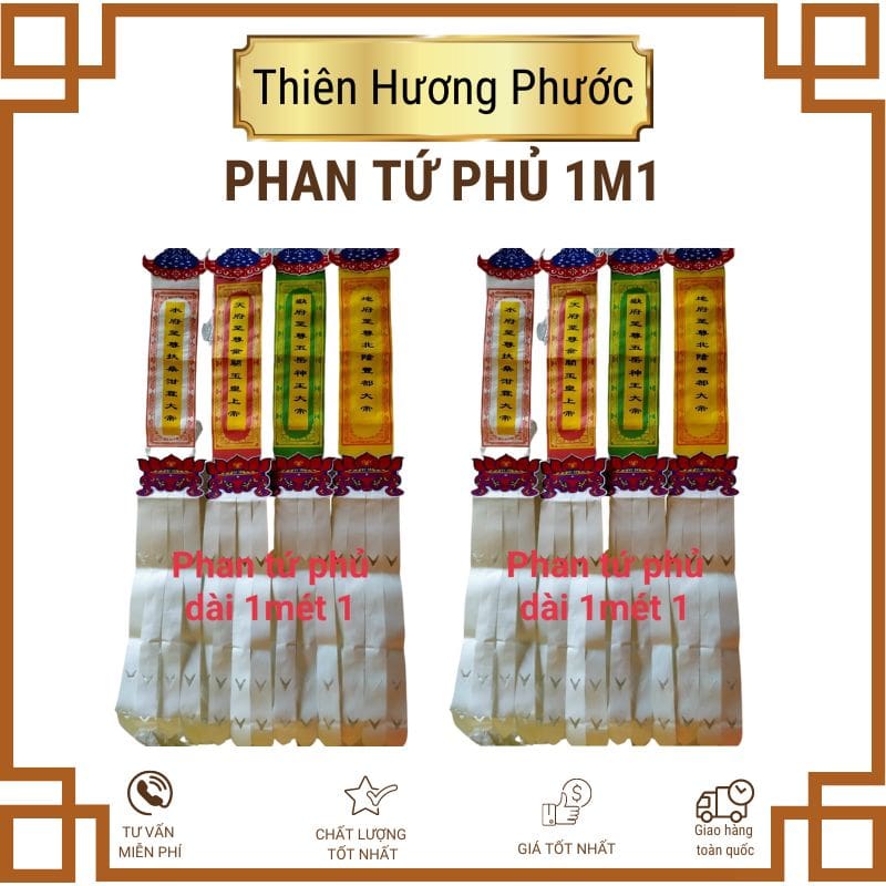 Phù trấn trạch ngũ phương 5 màu giấy cúng loại đẹp