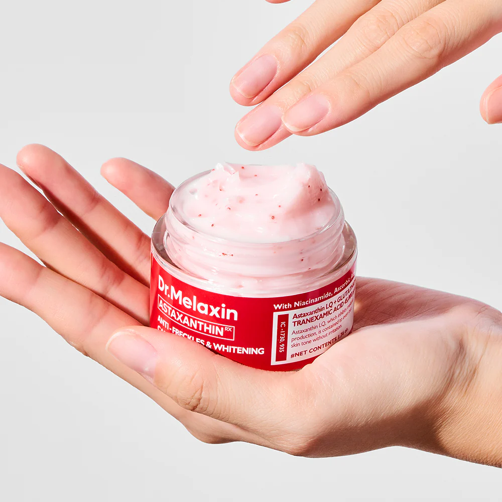 Kem dưỡng Dr.Melaxin Astaxanthin Anti - Freckle &amp; Whitening Capsule Cream 50g (đỏ)