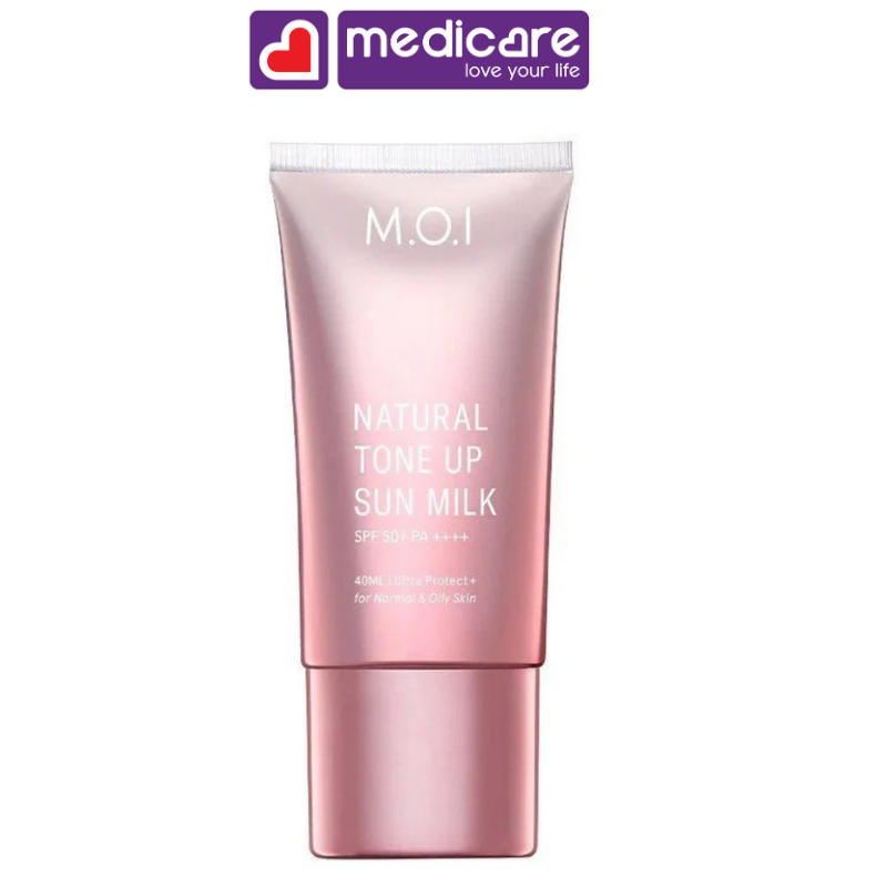 Kem chống nắng nâng tông M.O.I natural tone up sun milk 40ml