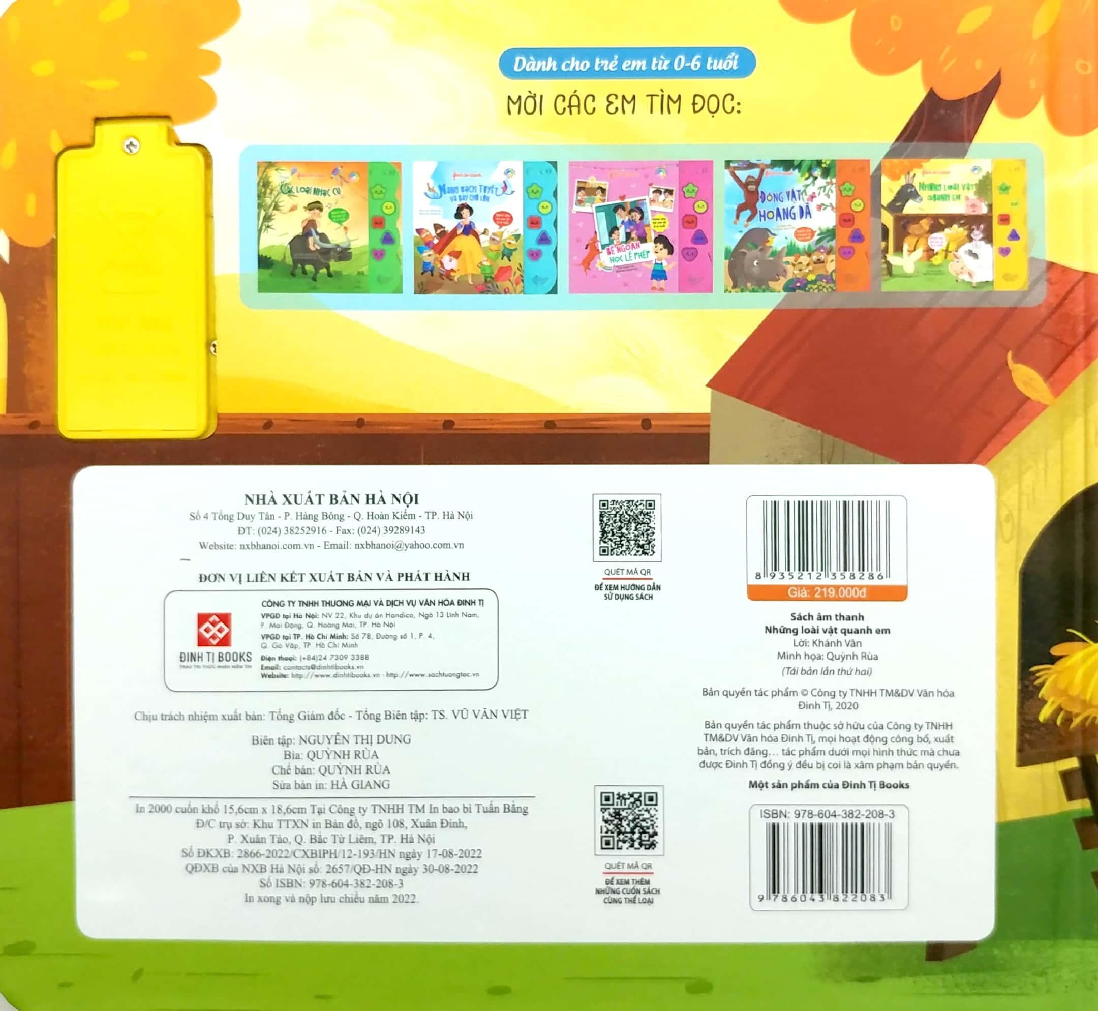 Sách Âm Thanh - Những Loài Vật Quanh Em - ảnh 7