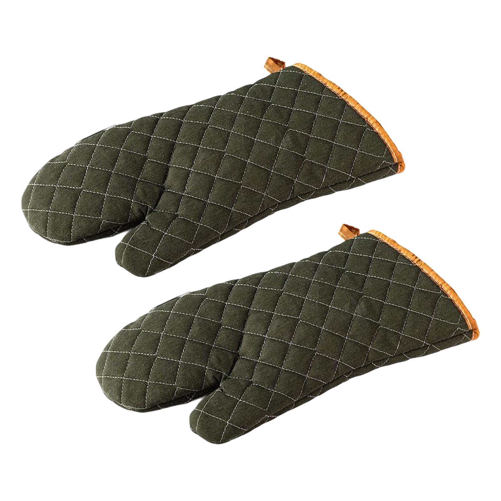 Insulation Oven Mitts Washable Cooking Gloves for Baking Kitchen Barbecue