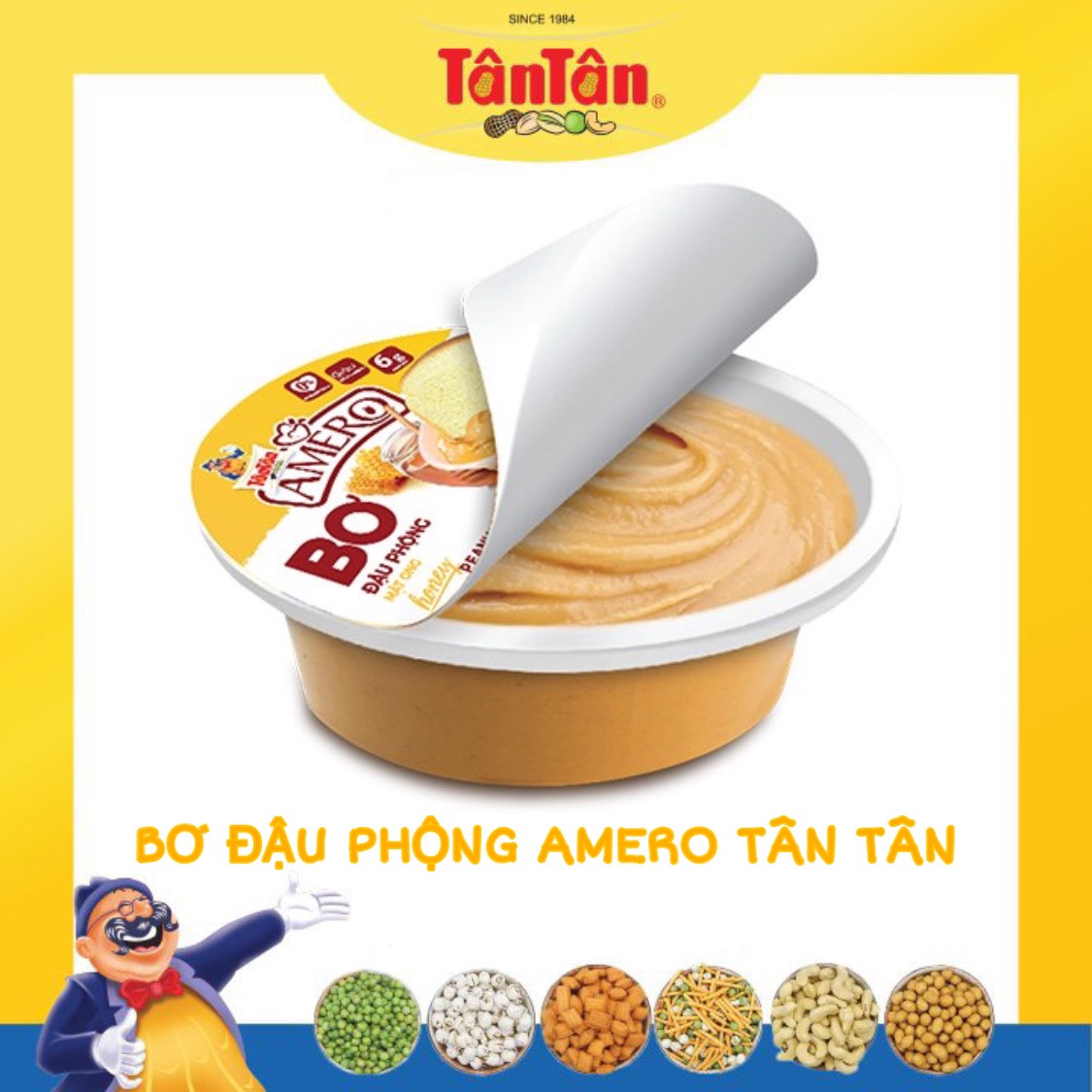 [NEW] BƠ ĐẬU PHỘNG MẬT ONG TÂN TÂN CHUM 35G