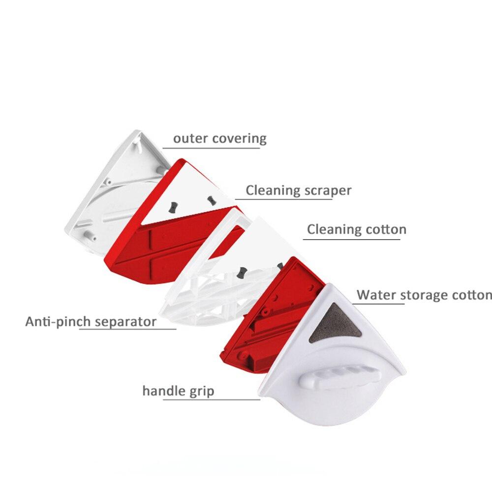 Bàn chải hai mặt từ tính làm sạch cửa sổ Dụng cụ làm sạch mặt kính .