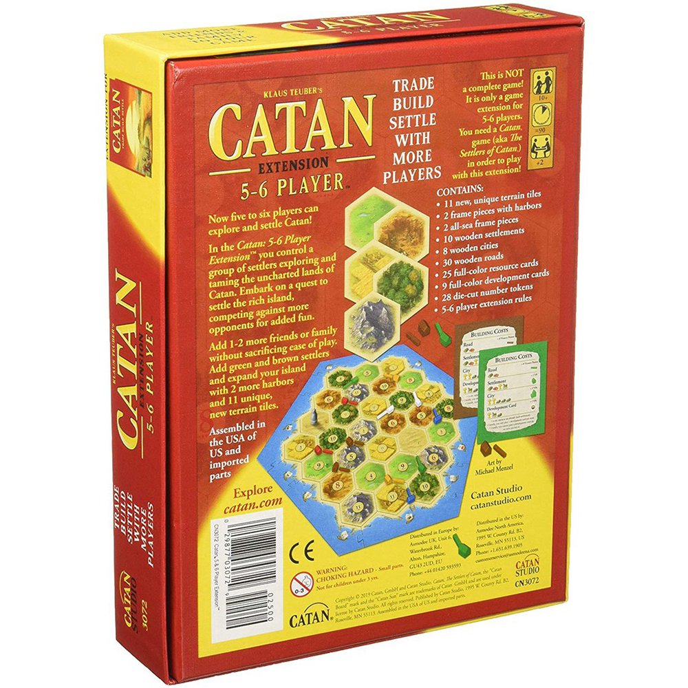  Trò Chơi Thẻ Bài Boardgame The Settle Of Catan Extension Bản Mở Rộng 5-6 Người Chơi Tiếng Anh Chất Lượng Cao