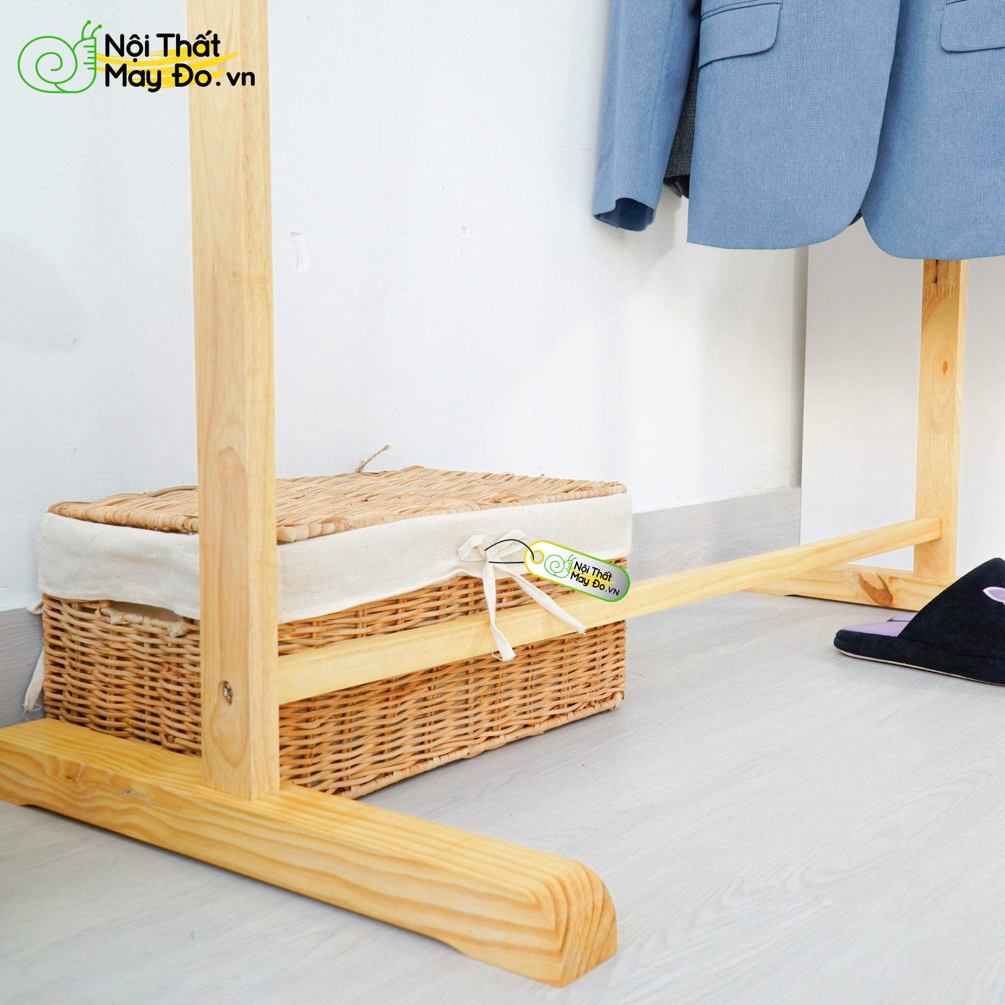 Giá Treo Quần Áo Tiện Lợi - Simple Hanger 86 - Thiết Kế Thanh Treo Ngang Đơn Giản - Có 2 Màu Sắc Lựa Chọn