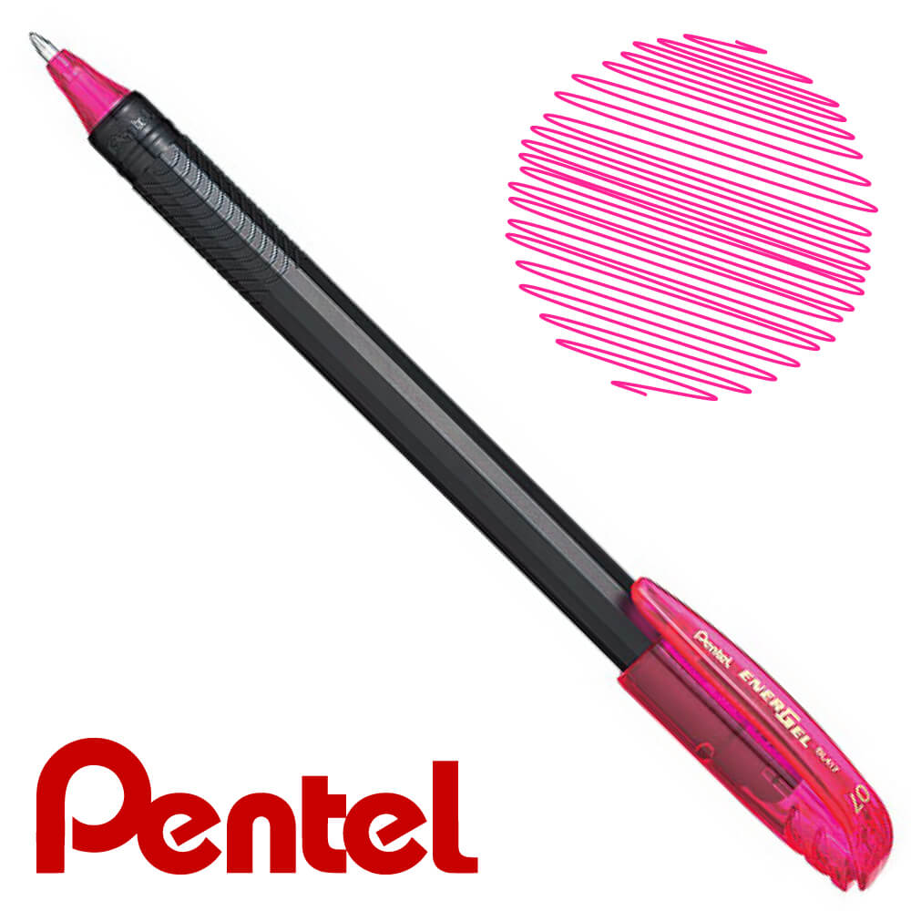 Bút Ký Mực Gel Nhật Bản Pentel Energel Bl417 Ngòi 0.7Mm 12 Màu Mực - Hồng - P