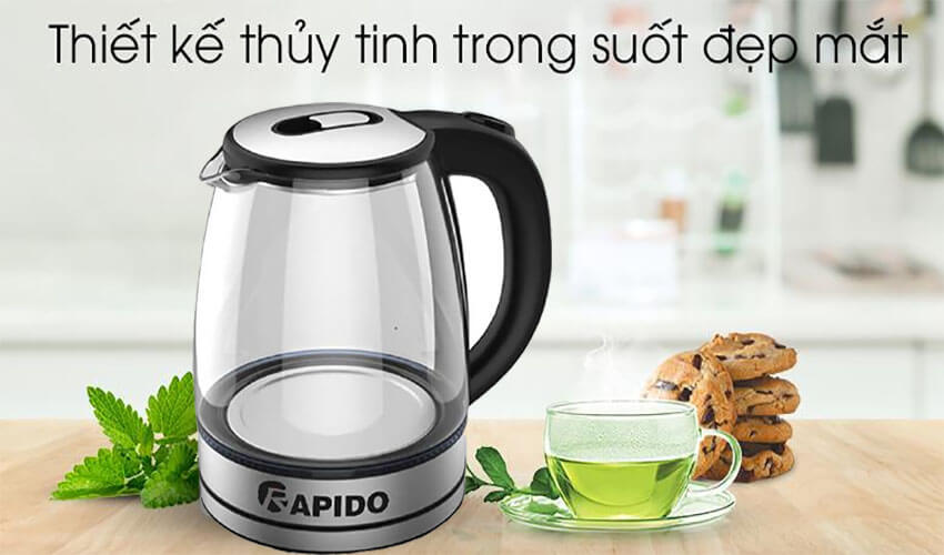 Bình đun siêu tốc Rapido RK1818-Hàng chính hãng