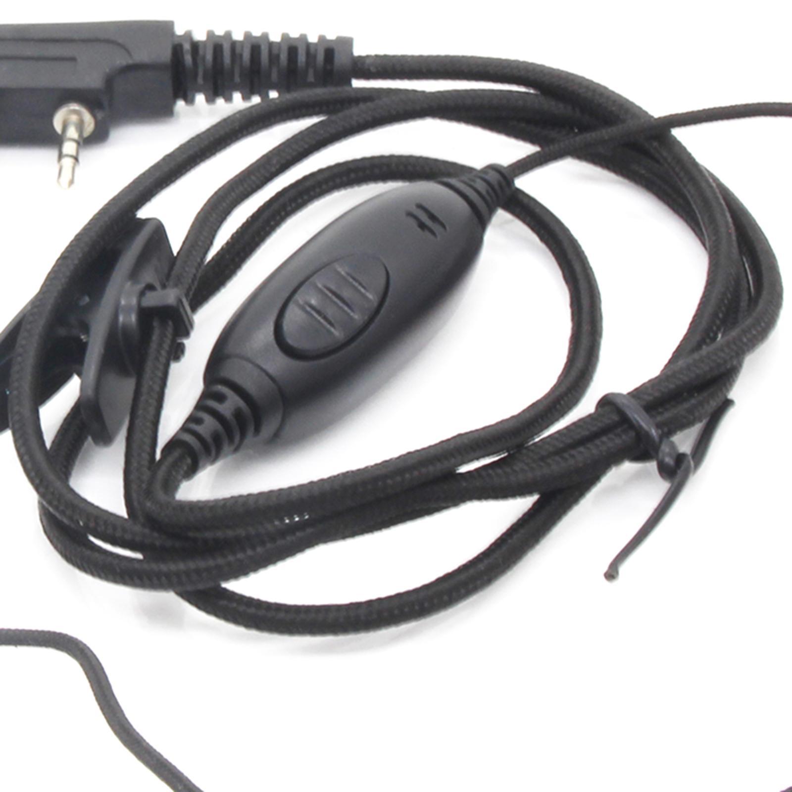 2 Earpiece Earhook Headset with Mic Replacement for UV5RC 520