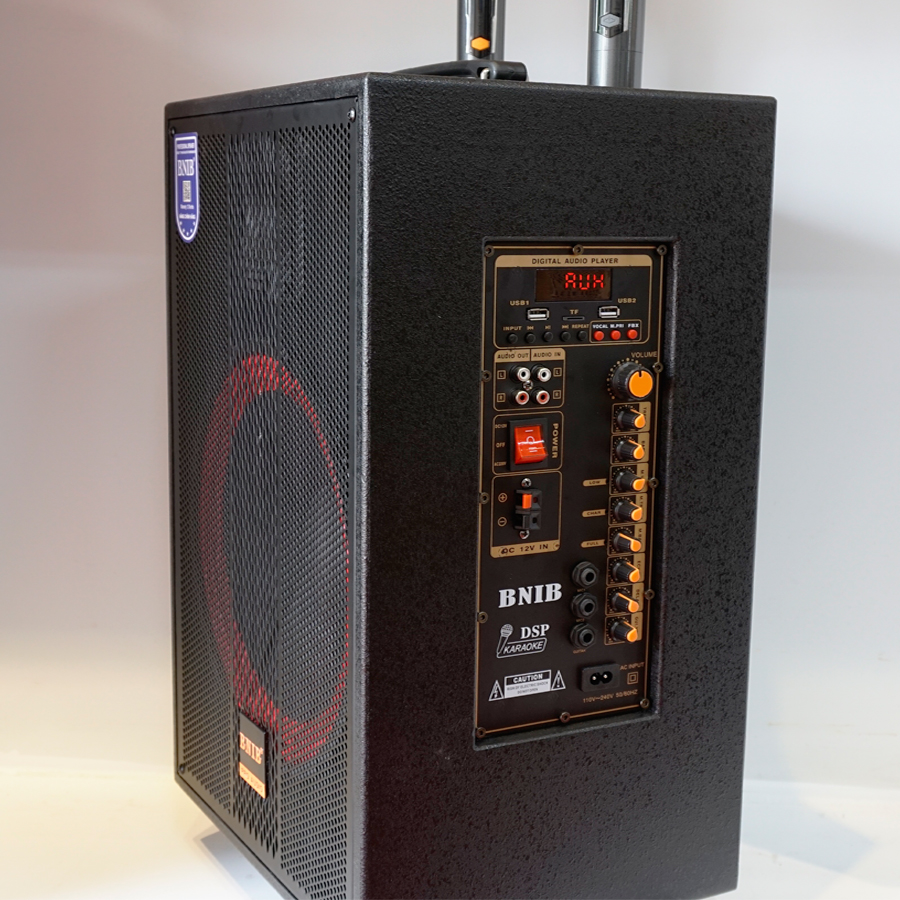 loa kéo karaoke bluetooth BNIB A12 bass 30,hàng chính hãng nhập khẩu  2023,tặng khay sạc pin + 4 viên pin tiểu 1200mah doublepow