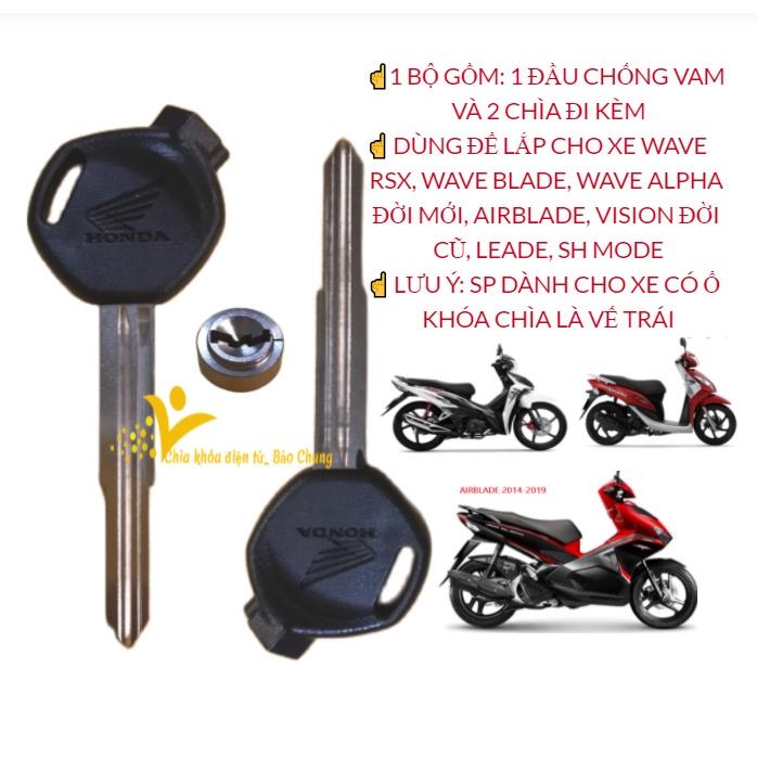 Bộ chống vam, chống trộm xe dành cho honda airblade, wave Rsx, wave S, lead cũ, vision đời đầu..