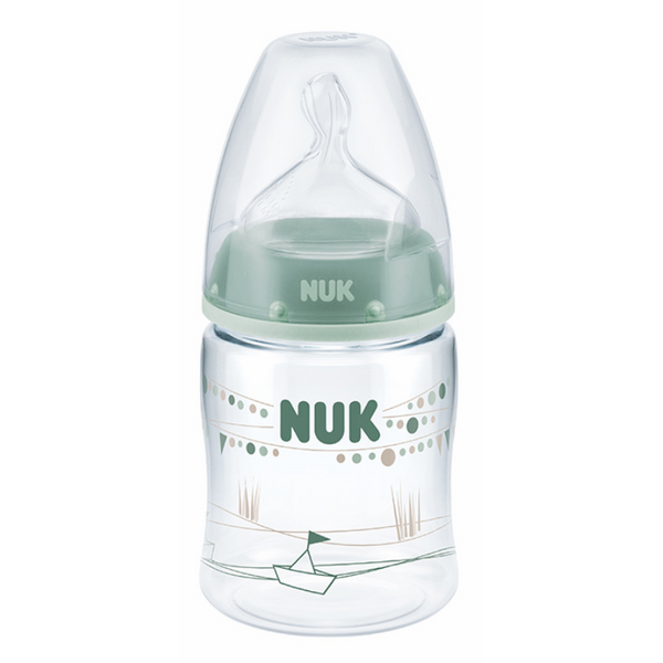 Bình Sữa PA Núm Ti 150ml Silicone S1 Nuk NU21475 (Size M) - Màu Ngẫu Nhiên