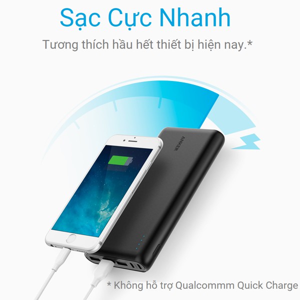 Pin Sạc Dự Phòng Anker PowerCore 26800mAh - A1277H11 (Đen) - Hàng Chính Hãng