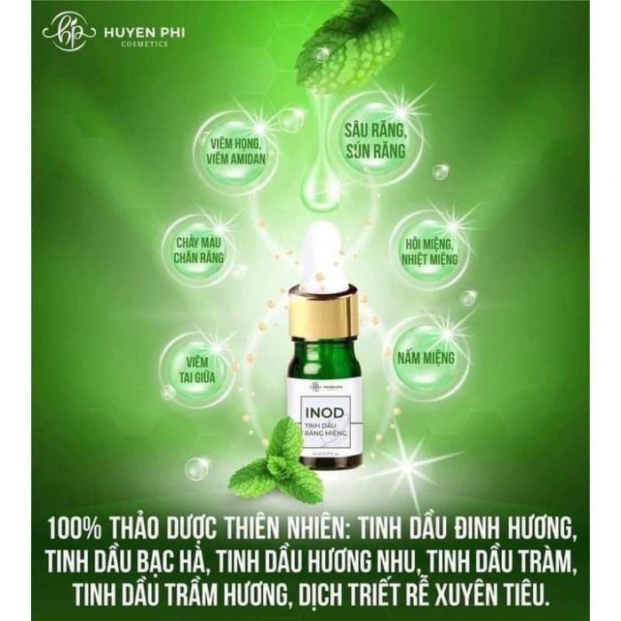 Tinh dầu hôi miệng Inod Huyền Phi 10ml tác dụng giảm nhiệt miệng, v iêm lợi, sâu răng sau 1 liệu trình