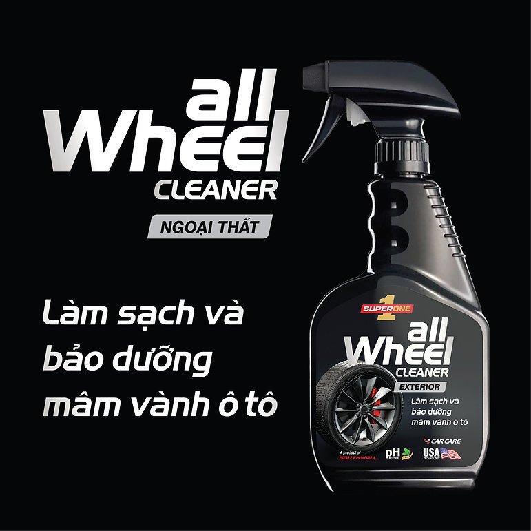 Dung Dịch Làm Sạch Bảo Dưỡng Mâm Vành Ô Tô Super One All Wheel Cleaner - Exterior