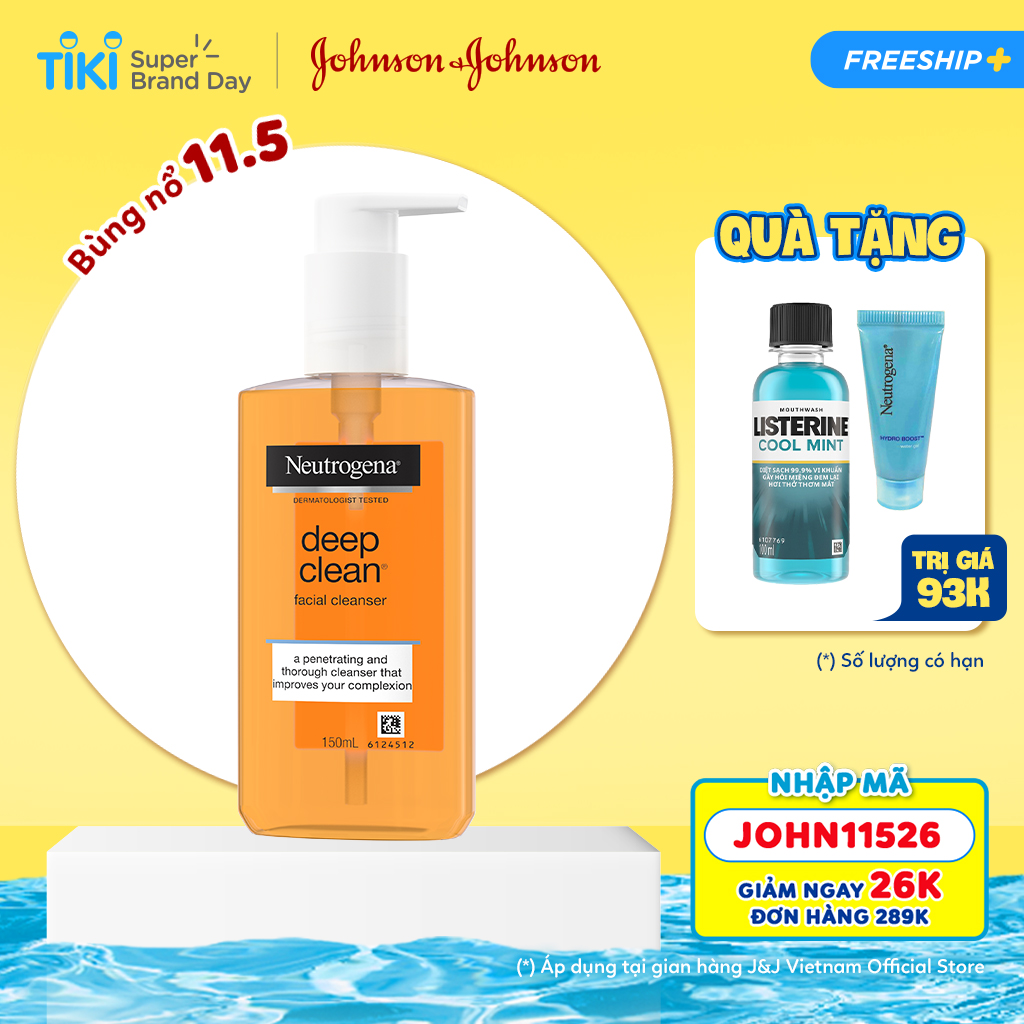 Sữa Rửa Mặt Neutrogena Làm Sạch Sâu Và Kiểm Soát Nhờn