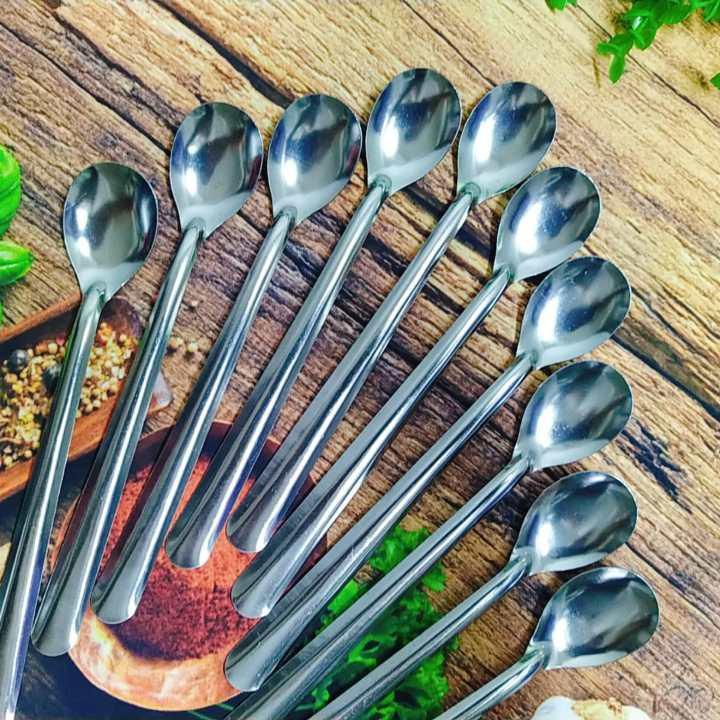 COMBO MUỖNG CÀ PHÊ - Muỗng INOX - Muôi Muỗng Khuấy COFFEE cán dài dùng pha chế nước giải khát, sinh tố đá chanh café