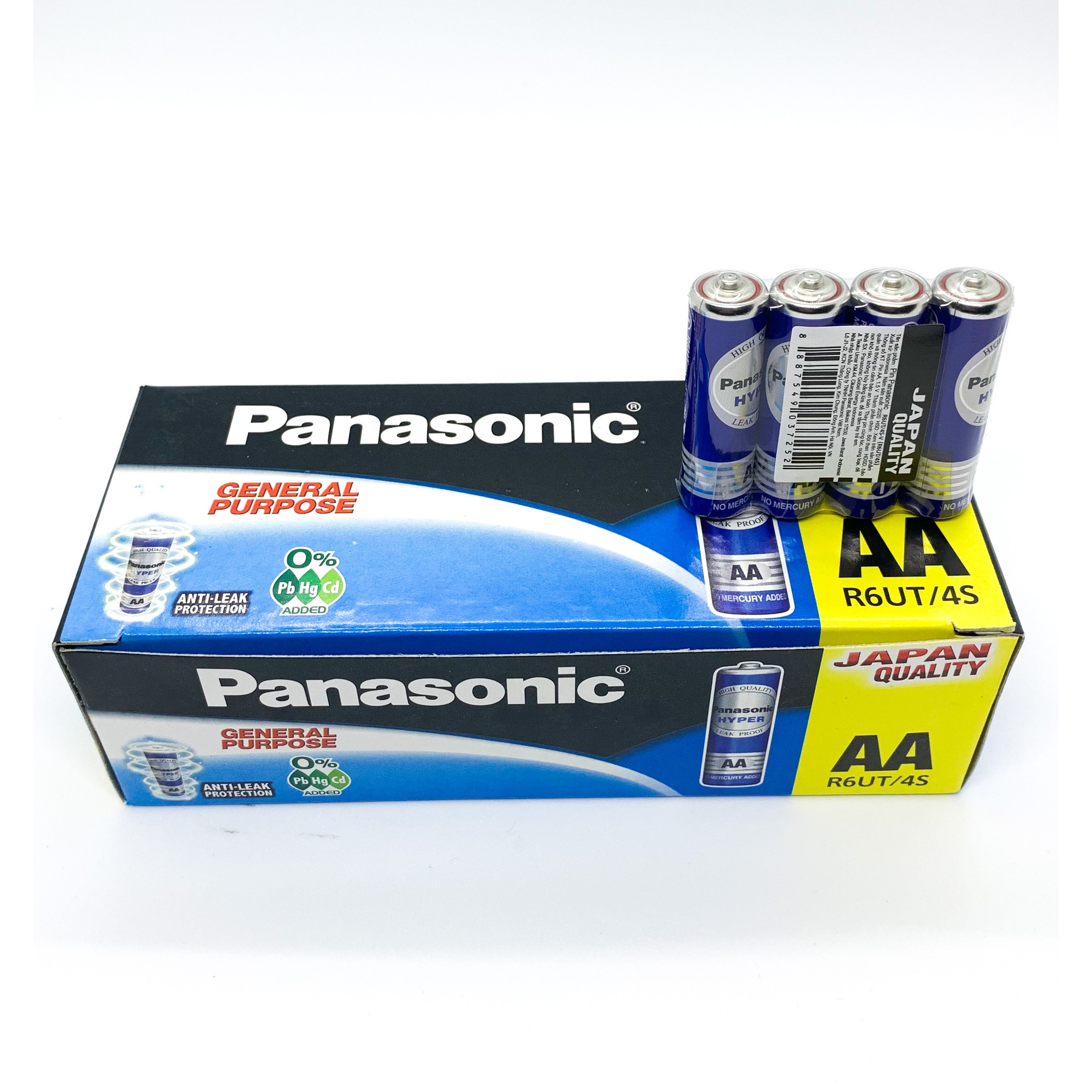 Hộp 60 Viên Pin AA ( Pin Tiểu ) Panasonic R6UT/4S - Hàng Chính Hãng