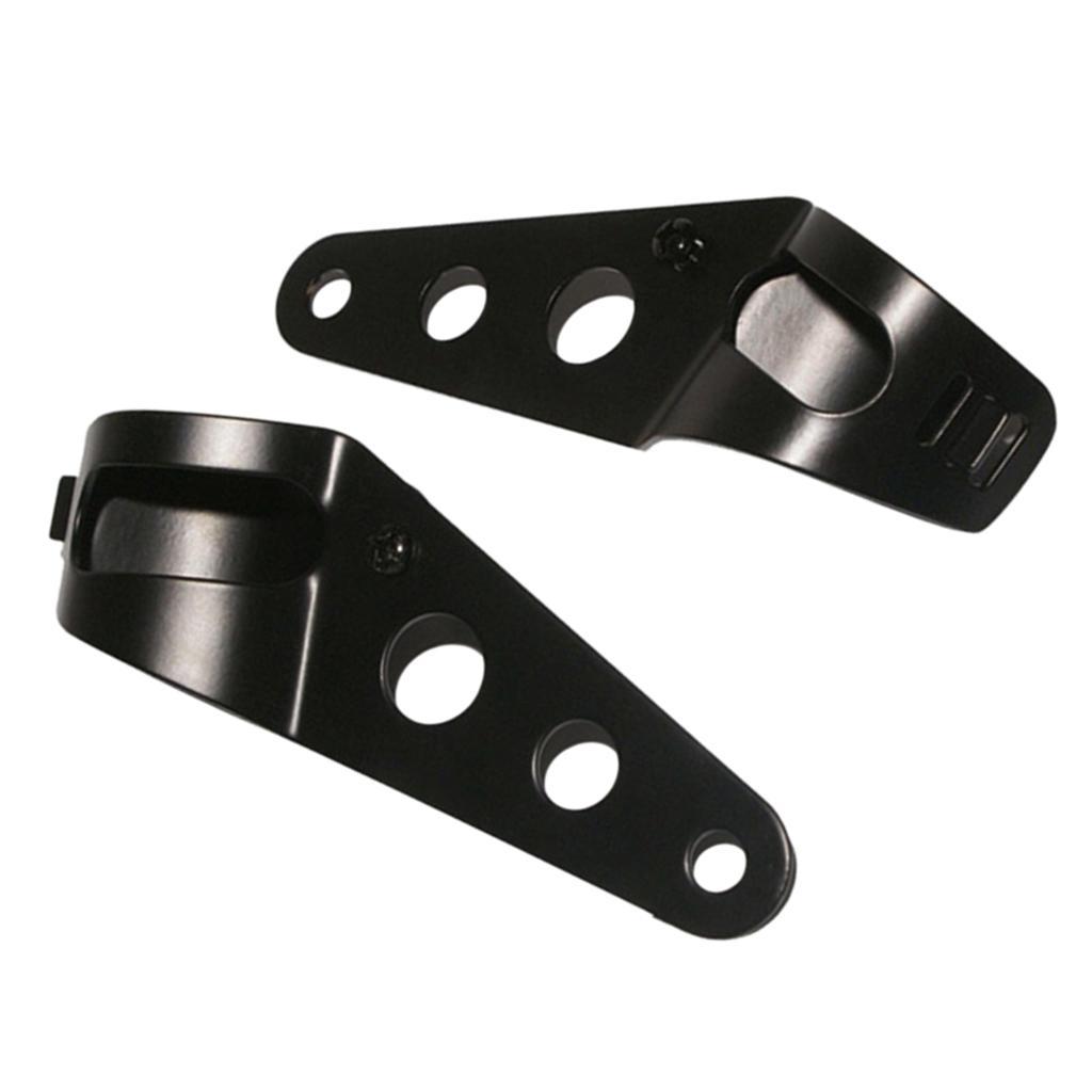 Motorcycle Headlight Bracket Fork Mount Bracket Universal Black