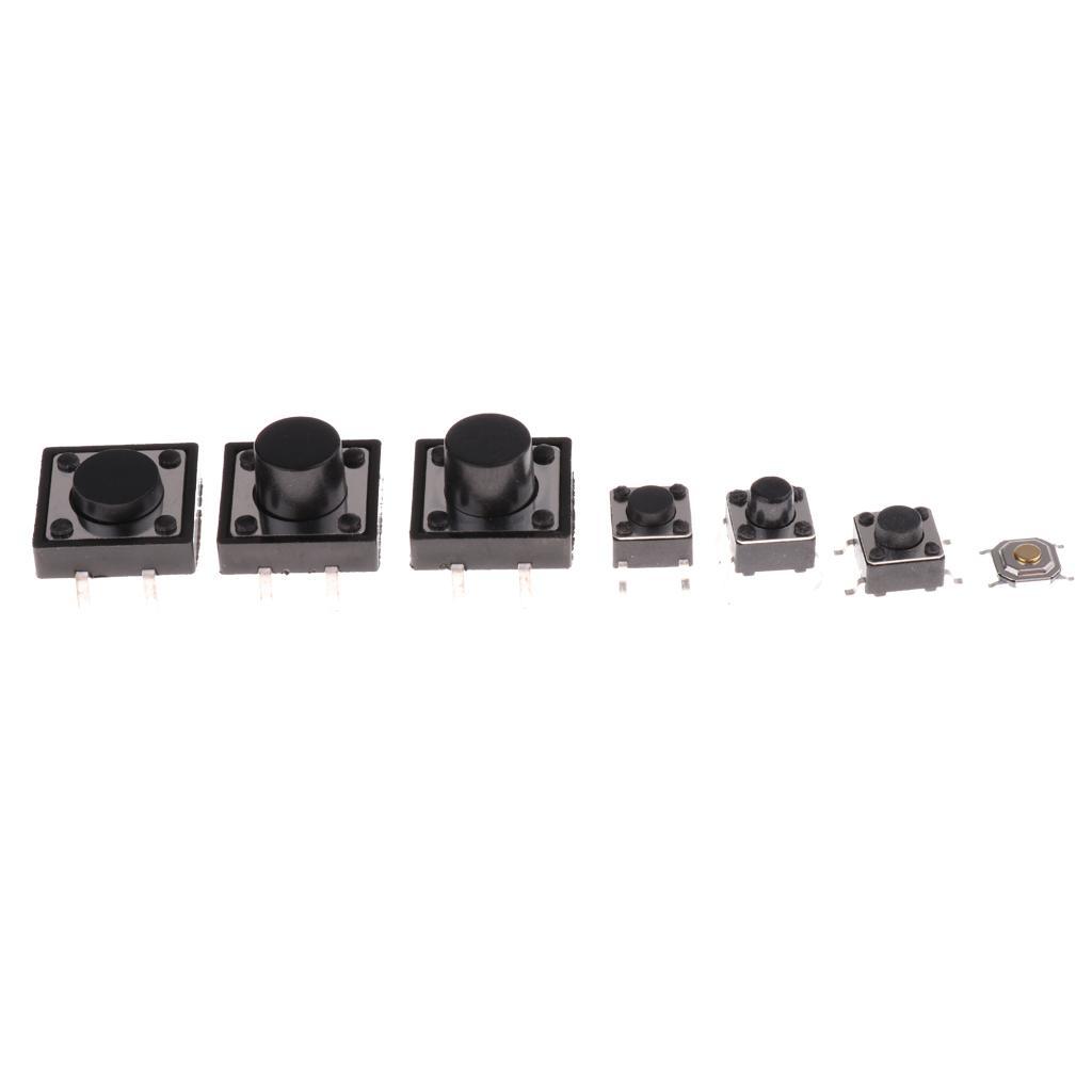140pcs 14types Momentary Tactile Push Button Switch SMD Assortment Kit Set