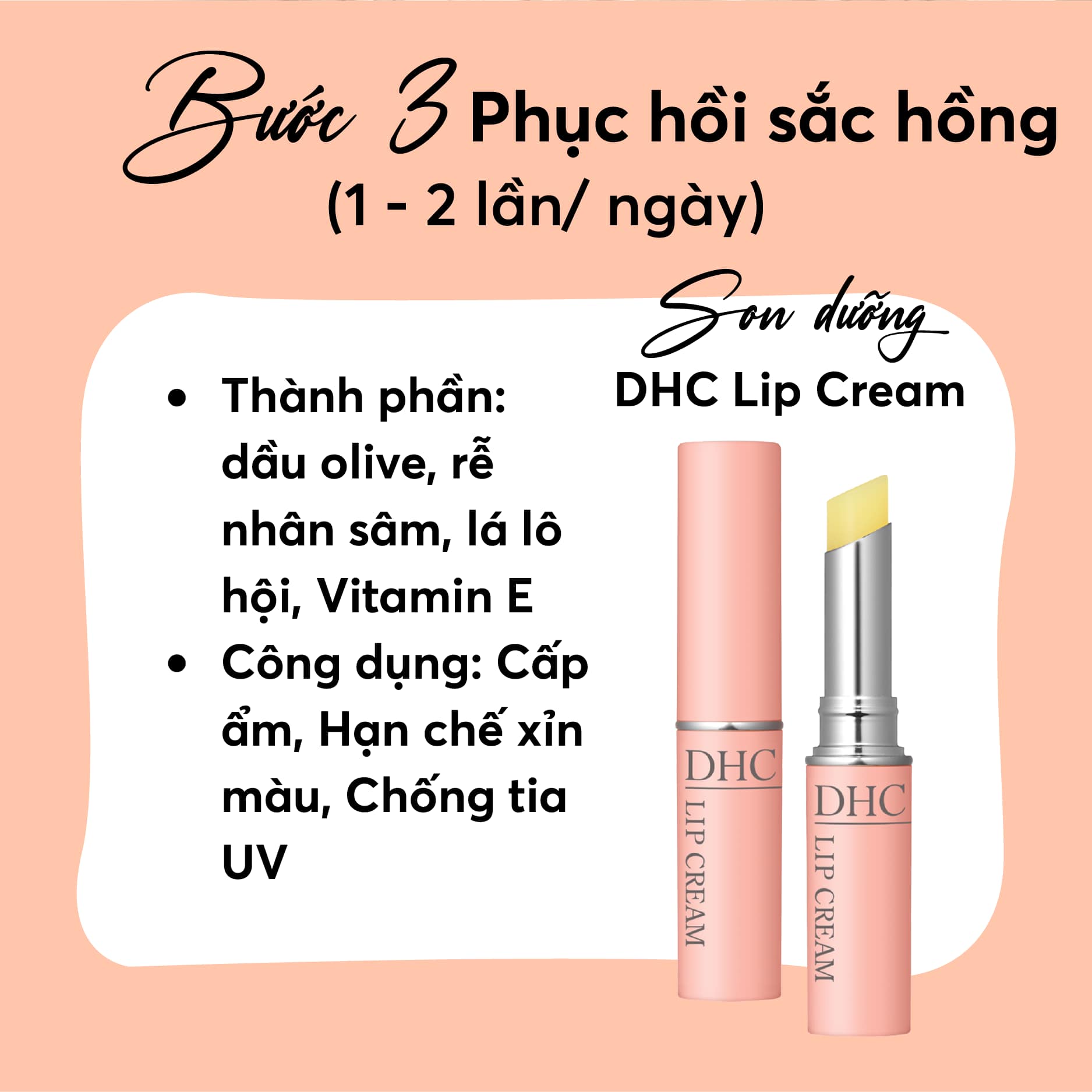 Son Môi Siêu Dưỡng Ẩm, Làm Mềm Và Chống Lão Hóa DHC Lip Cream 1,5g