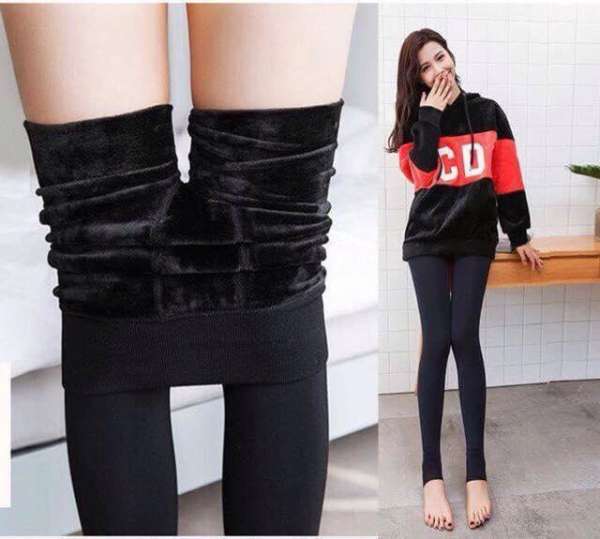 Quần tất lót lông nối gót mặc cực ấm bất chấp thời tiết đại hàn