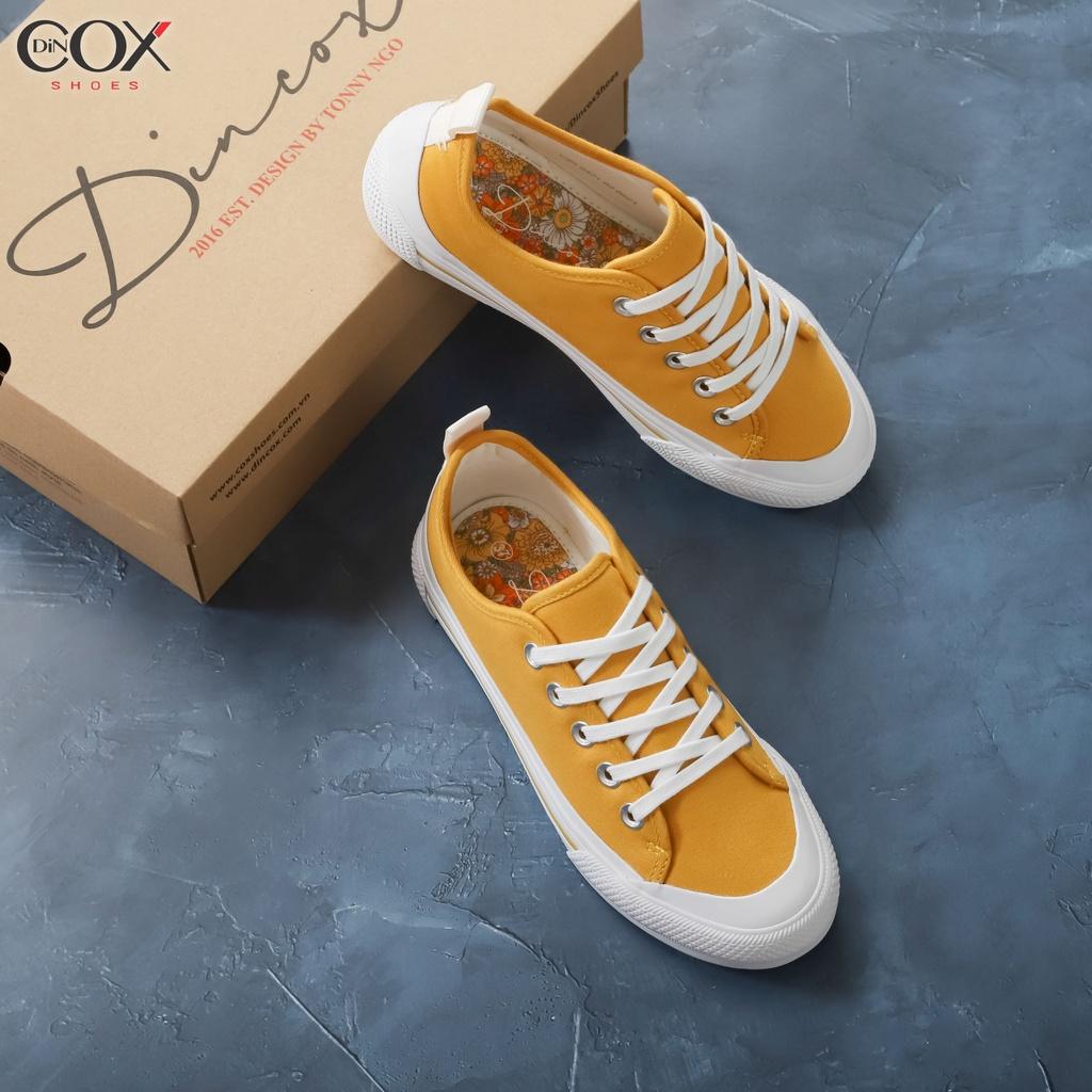 Giày Sneaker Nữ Dincox/Coxshoes C20 Yellow Sang Trọng Đơn Giản - Yellow