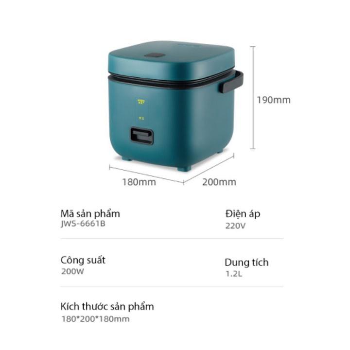 Nồi Cơm Điện Mini Đa Năng - Hàng Nội Địa Cao Cấp (Nấu Cháo, Chưng, Luộc) Phù Hợp Từ 1-3 người