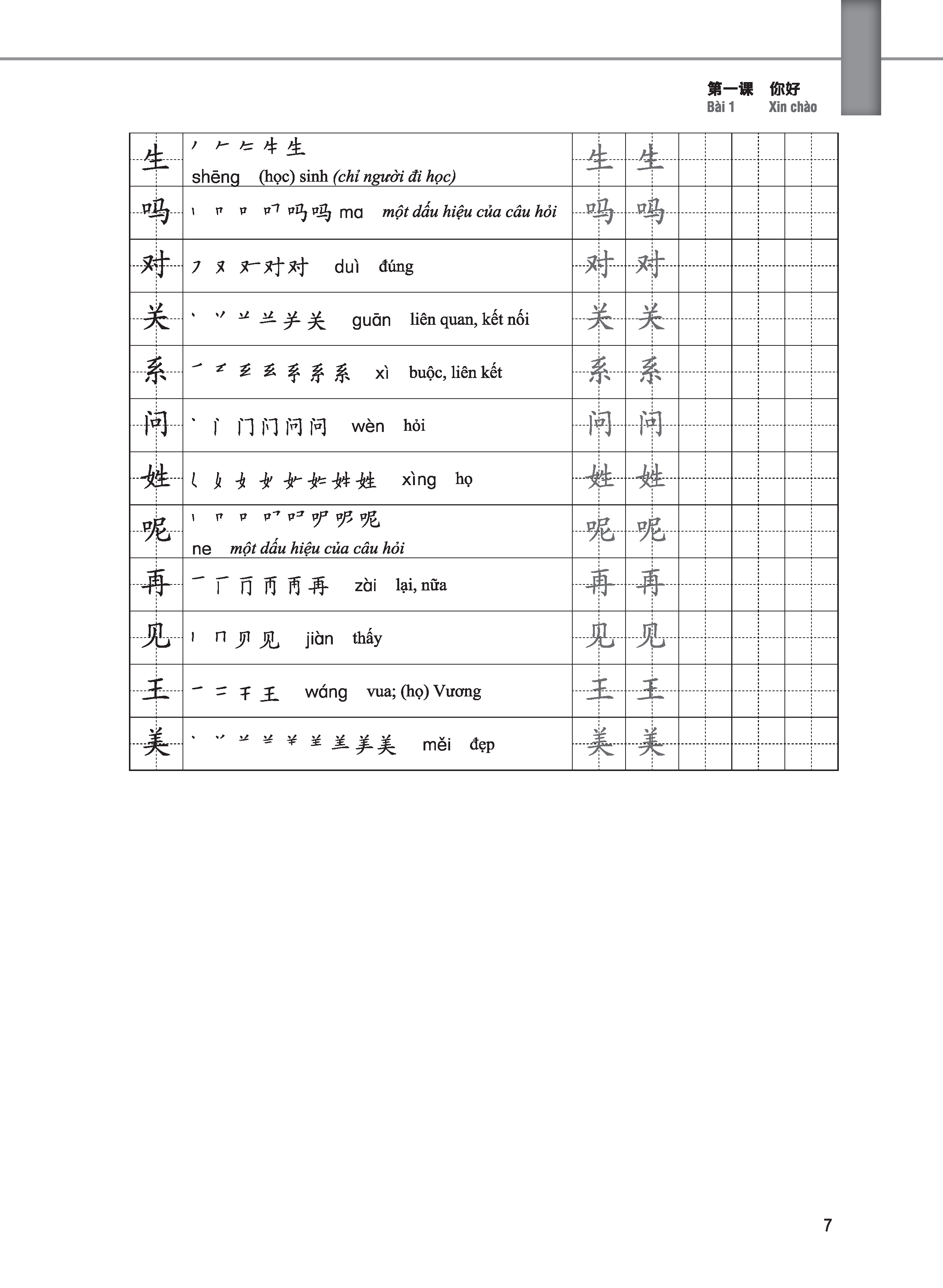 Giáo Trình Tiếng Trung Tăng Cường - Bài Tập Tổng Hợp 1