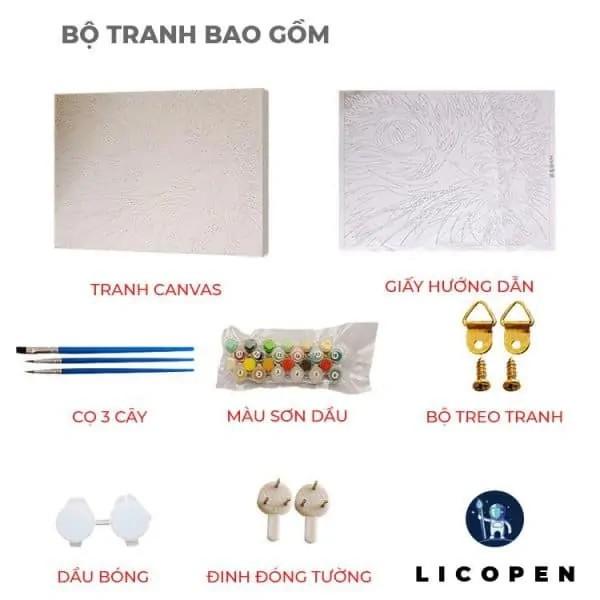 Tranh Tô Màu Theo Số Tranh Người Bạn Thân - MS353